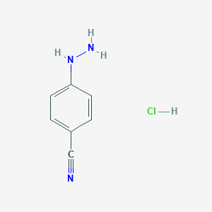 molecular formula C7H8ClN3 B143474 4-氰基苯肼盐酸盐 CAS No. 2863-98-1
