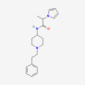 N-[1-(2-Phenylethyl)piperidin-4-yl]-2-(1H-pyrrol-1-yl)propanamide