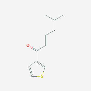 5-Methyl-1-(thiophen-3-YL)hex-4-EN-1-one