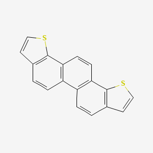 molecular formula C18H10S2 B1434743 Phenanthro[1,2-b:8,7-b']dithiophene CAS No. 1491133-64-2