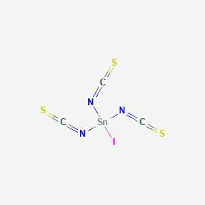 molecular formula C3IN3S3Sn B14347430 Iodo(triisothiocyanato)stannane CAS No. 92064-46-5