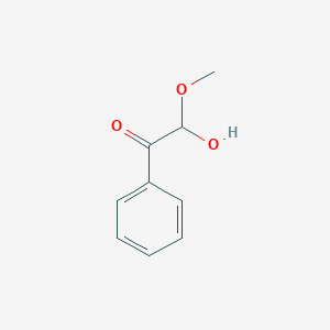 molecular formula C9H10O3 B14347455 2-Hydroxy-2-methoxy-1-phenylethanone CAS No. 97904-56-8