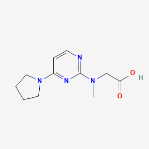 2-(Methyl(4-(pyrrolidin-1-yl)pyrimidin-2-yl)amino)acetic acid