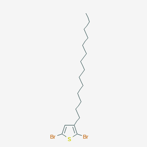 molecular formula C18H30Br2S B1434748 2,5-Dibromo-3-tetradecylthiophene CAS No. 160096-74-2