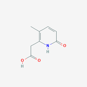 molecular formula C8H9NO3 B1434757 2-(3-Methyl-6-oxo-1,6-dihydropyridin-2-yl)acetic acid CAS No. 1449412-82-1