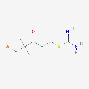 5-Bromo-4,4-dimethyl-3-oxopentyl carbamimidothioate