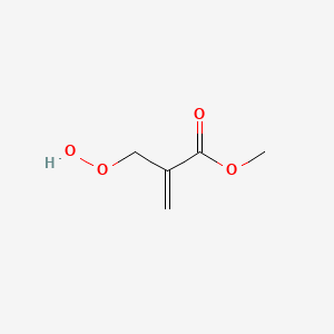 molecular formula C5H8O4 B14347600 Methyl 2-(hydroperoxymethyl)prop-2-enoate CAS No. 99419-41-7