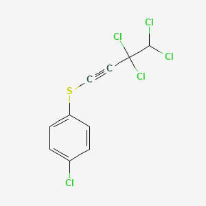 1-Chloro-4-[(3,3,4,4-tetrachlorobut-1-yn-1-yl)sulfanyl]benzene