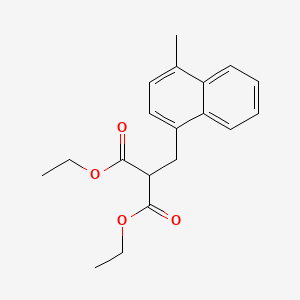 molecular formula C19H22O4 B14347667 Diethyl [(4-methylnaphthalen-1-yl)methyl]propanedioate CAS No. 90549-80-7