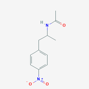 molecular formula C11H14N2O3 B14347731 N-[1-(4-nitrophenyl)propan-2-yl]acetamide CAS No. 92491-38-8