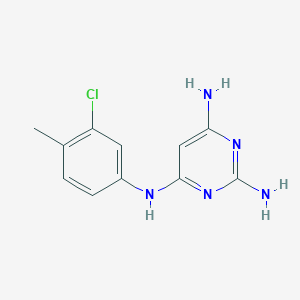 4-N-(3-chloro-4-methylphenyl)pyrimidine-2,4,6-triamine