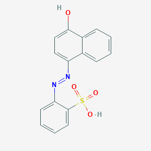 2-[2-(4-Oxonaphthalen-1(4H)-ylidene)hydrazinyl]benzene-1-sulfonic acid