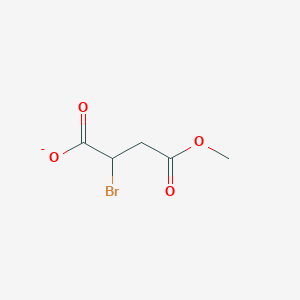 molecular formula C5H6BrO4- B14347748 2-Bromo-4-methoxy-4-oxobutanoate CAS No. 98298-18-1