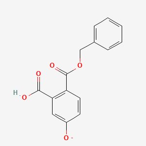 molecular formula C15H11O5- B14347755 4-[(Benzyloxy)carbonyl]-3-carboxyphenolate CAS No. 97889-54-8