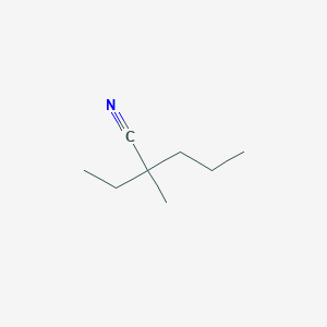 molecular formula C8H15N B14347756 2-Ethyl-2-methylpentanenitrile CAS No. 98552-07-9