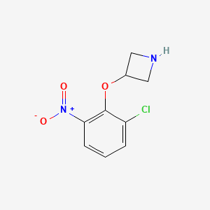 molecular formula C9H9ClN2O3 B1434776 3-(2-Chloro-6-nitrophenoxy)azetidine CAS No. 1701736-27-7