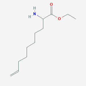 molecular formula C12H23NO2 B14347761 Ethyl 2-aminodec-9-enoate CAS No. 91286-01-0