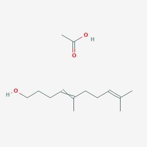 Acetic acid;5,9-dimethyldeca-4,8-dien-1-ol