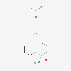 Acetic acid;1-ethenylcyclododecan-1-ol