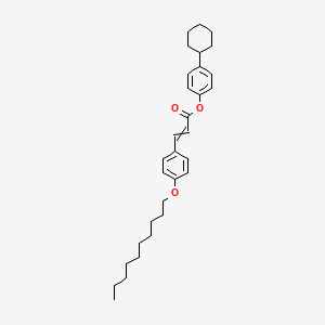 4-Cyclohexylphenyl 3-[4-(decyloxy)phenyl]prop-2-enoate