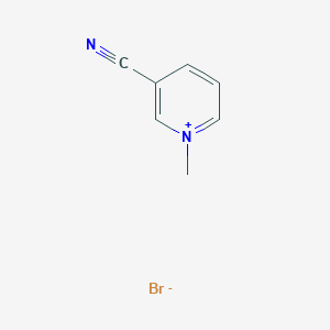 molecular formula C7H7BrN2 B14347785 3-Cyano-1-methylpyridin-1-ium bromide CAS No. 98300-09-5