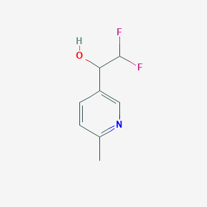 molecular formula C8H9F2NO B1434779 2,2-Difluoro-1-(6-methylpyridin-3-yl)ethan-1-ol CAS No. 1566785-20-3