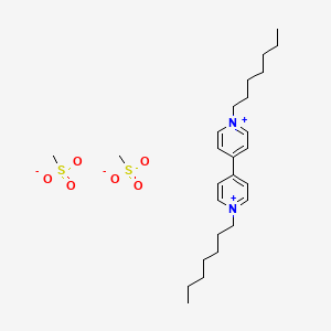 1,1'-Diheptyl-4,4'-bipyridin-1-ium dimethanesulfonate