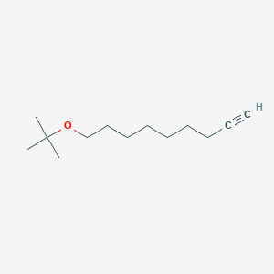 molecular formula C13H24O B14347815 1-Nonyne, 9-(1,1-dimethylethoxy)- CAS No. 93827-20-4