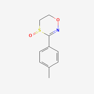 molecular formula C10H11NO2S B14347829 3-(4-Methylphenyl)-5,6-dihydro-4H-1,4lambda~4~,2-oxathiazin-4-one CAS No. 90853-65-9