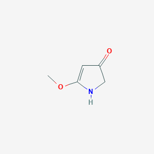 molecular formula C5H7NO2 B14347832 5-Methoxy-1,2-dihydro-3H-pyrrol-3-one CAS No. 92233-25-5