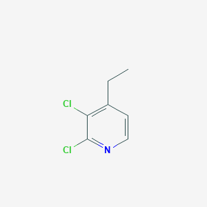 molecular formula C7H7Cl2N B14347836 2,3-Dichloro-4-ethylpyridine CAS No. 92759-36-9