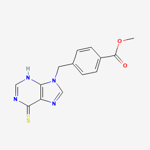 methyl 4-[(6-sulfanylidene-3H-purin-9-yl)methyl]benzoate