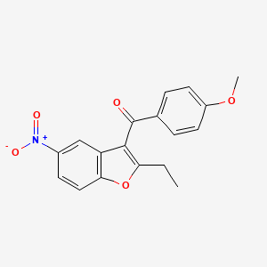 (2-Ethyl-5-nitro-1-benzofuran-3-yl)(4-methoxyphenyl)methanone