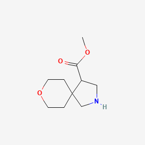 molecular formula C10H17NO3 B1434787 Methyl 8-oxa-2-azaspiro[4.5]decane-4-carboxylate CAS No. 1602313-90-5
