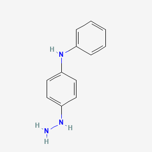 molecular formula C12H13N3 B14347870 4-Hydrazinyl-N-phenylaniline CAS No. 93199-50-9