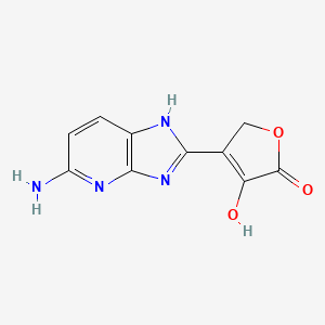 4-(5-Amino-1,3-dihydro-2H-imidazo[4,5-b]pyridin-2-ylidene)oxolane-2,3-dione