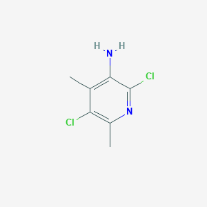 molecular formula C7H8Cl2N2 B1434788 2,5-Dichloro-4,6-dimethylpyridin-3-amine CAS No. 1639373-19-5