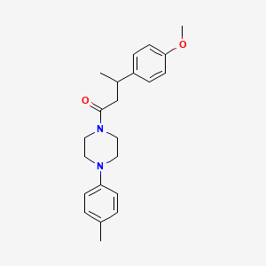 3-(4-Methoxyphenyl)-1-[4-(4-methylphenyl)piperazin-1-yl]butan-1-one