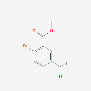 molecular formula C9H7BrO3 B1434789 Methyl 2-bromo-5-formylbenzoate CAS No. 1043418-95-6