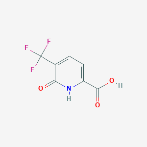 molecular formula C7H4F3NO3 B1434791 6-氧代-5-(三氟甲基)-1,6-二氢吡啶-2-羧酸 CAS No. 855915-13-8