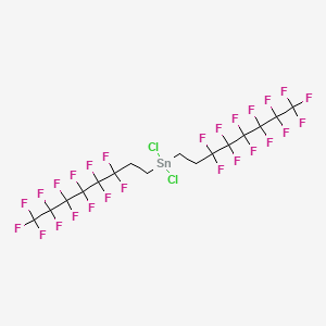 molecular formula C16H8Cl2F26Sn B14347920 Stannane, dichlorobis(3,3,4,4,5,5,6,6,7,7,8,8,8-tridecafluorooctyl)- CAS No. 96325-96-1