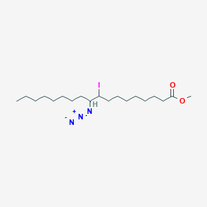 molecular formula C19H36IN3O2 B14347924 Methyl 10-azido-9-iodooctadecanoate CAS No. 92471-64-2