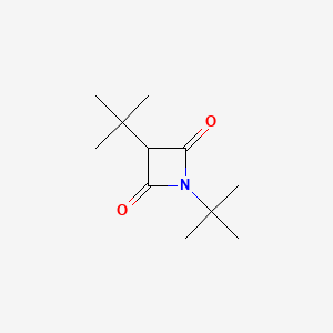 molecular formula C11H19NO2 B14347938 1,3-Di-tert-butylazetidine-2,4-dione CAS No. 92014-33-0