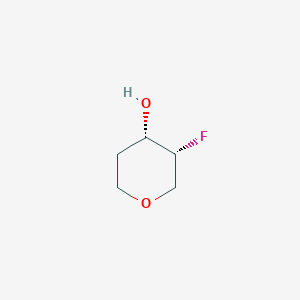 molecular formula C5H9FO2 B1434795 cis-3-Fluorooxan-4-ol CAS No. 1422188-18-8