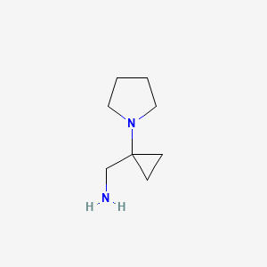 (1-(Pyrrolidin-1-yl)cyclopropyl)methanamine