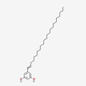 molecular formula C29H50O2 B14347980 5-(Tricos-1-EN-1-YL)benzene-1,3-diol CAS No. 91490-98-1