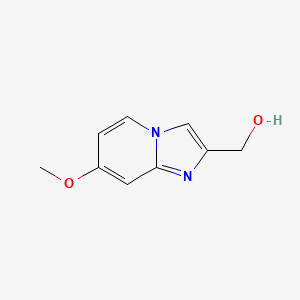 molecular formula C9H10N2O2 B1434801 (7-Methoxyimidazo[1,2-a]pyridin-2-yl)methanol CAS No. 1781647-84-4