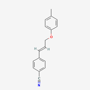 molecular formula C17H15NO B14348010 4-[(E)-3-(4-methylphenoxy)prop-1-enyl]benzonitrile CAS No. 93315-24-3