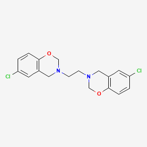 2H-1,3-Benzoxazine, 3,3'-(1,2-ethanediyl)bis[6-chloro-3,4-dihydro-