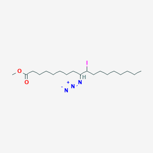 molecular formula C19H36IN3O2 B14348024 Methyl 9-azido-10-iodooctadecanoate CAS No. 92448-12-9